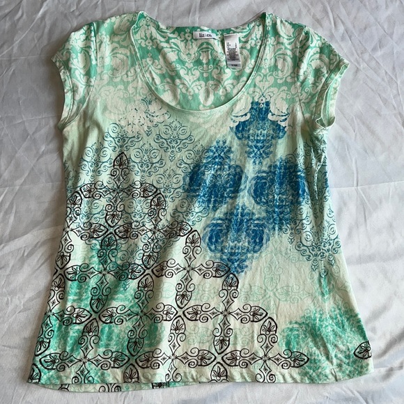 Liz Claiborne scoop neck tshirt - Picture 1 of 5